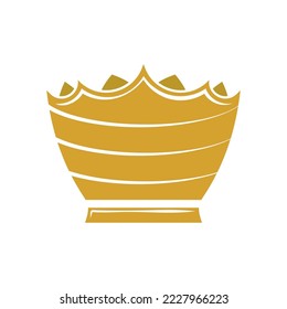 Crown logo template vector icon illustration design
