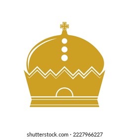 Crown logo template vector icon illustration design