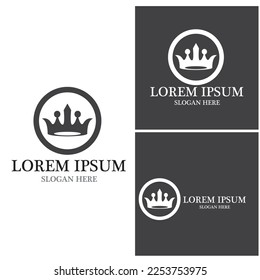 Crown Logo Template vector icon illustration design