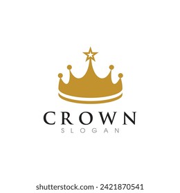 Crown Logo Template vector icon illustration design