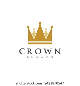 Crown Logo Template vector icon illustration design