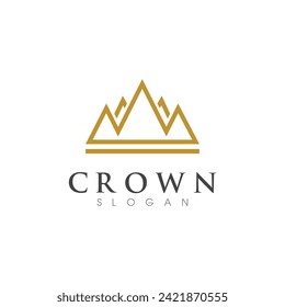 Crown Logo Template vector icon illustration design