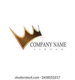 Crown Logo Template vector icon illustration design