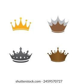 Crown Logo Template vector icon illustration design