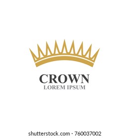 Crown Logo Template vector icon illustration