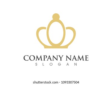 Crown Logo Template vector illustration