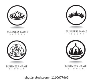 Crown Logo Template vector illustration
