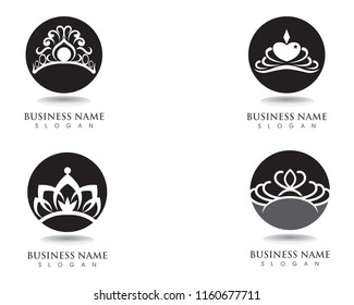 Crown Logo Template vector illustration
