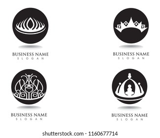 Crown Logo Template vector illustration
