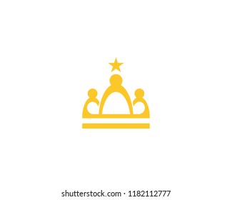 Crown Logo Template vector illustration