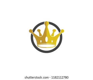 Crown Logo Template vector illustration
