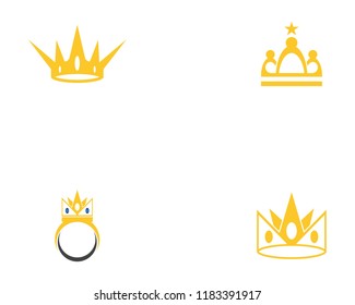 Crown Logo Template vector illustration
