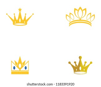 Crown Logo Template vector illustration
