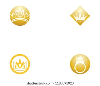 Crown Logo Template vector illustration
