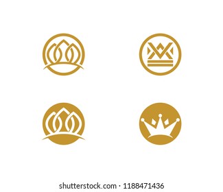 Crown Logo Template vector illustration