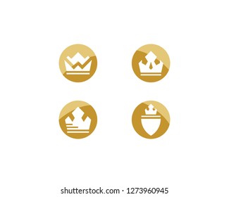 Crown Logo Template vector illustration