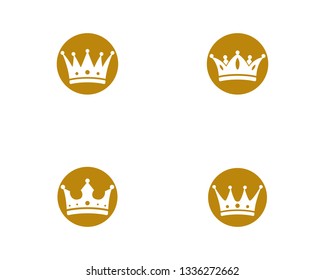 Crown Logo Template vector illustration