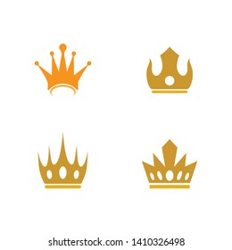 Crown logo template vector illustration