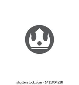 Crown logo template vector illustration