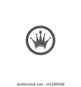 Crown logo template vector illustration