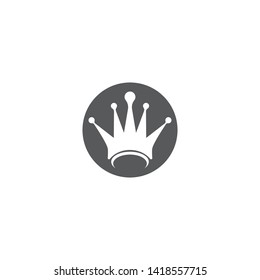 Crown logo template vector illustration design