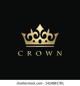Crown logo template vector illustration