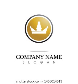 Crown Logo Template vector illustration
