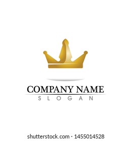 Crown Logo Template vector illustration
