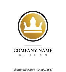 Crown Logo Template vector illustration
