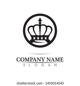 Crown Logo Template vector illustration
