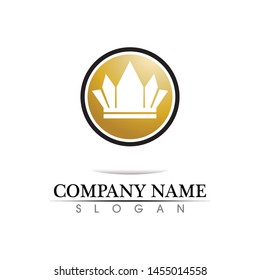 Crown Logo Template vector illustration
