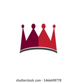 Crown logo template vector illustration