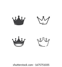 Crown Logo Template vector illustration design