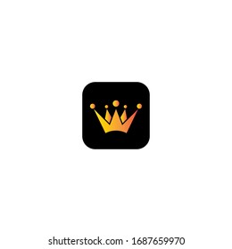 Crown logo template vector illustration