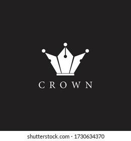 Crown logo template vector illustration