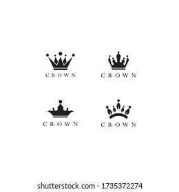 Crown logo template vector illustration