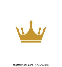 Ilustración vectorial de la plantilla de logotipo de la corona