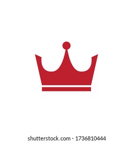 Ilustración vectorial de la plantilla de logotipo de la corona
