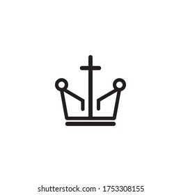 Crown Logo Template vector illustration