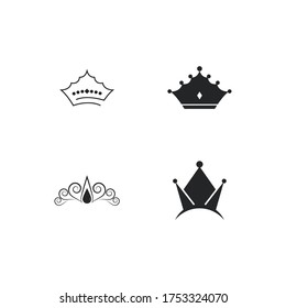 Vorlage für Kronlogo, Vektorgrafik