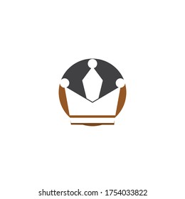 Ilustración vectorial de la plantilla de logotipo de la corona