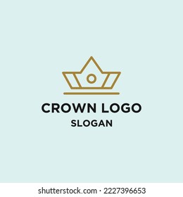 Crown logo template vector illustration design