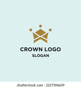 Crown logo template vector illustration design