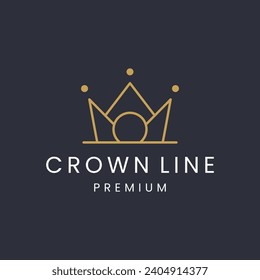 Crown logo template vector illustration design