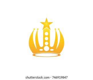 Crown Logo Template vector illustration
