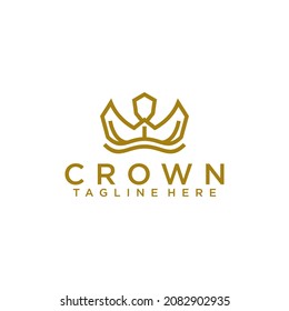 Crown Logo Template Vector. Luxury Logo Concept