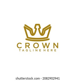 Crown Logo Template Vector. Luxury Logo Concept