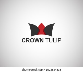 crown logo of tulips
