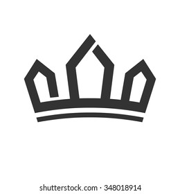 crown logo vector. calligraphy of malik (arabic version for KING).