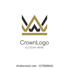 crown logo vector concept design template